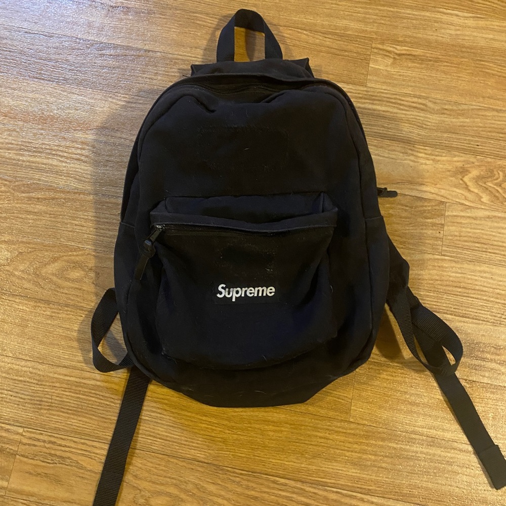 Supreme Canvas backpack black